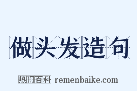 做头发造句是什么意思的图片